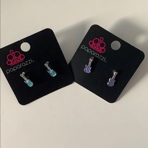 🎸Paparazzi kids guitar earrings🎸